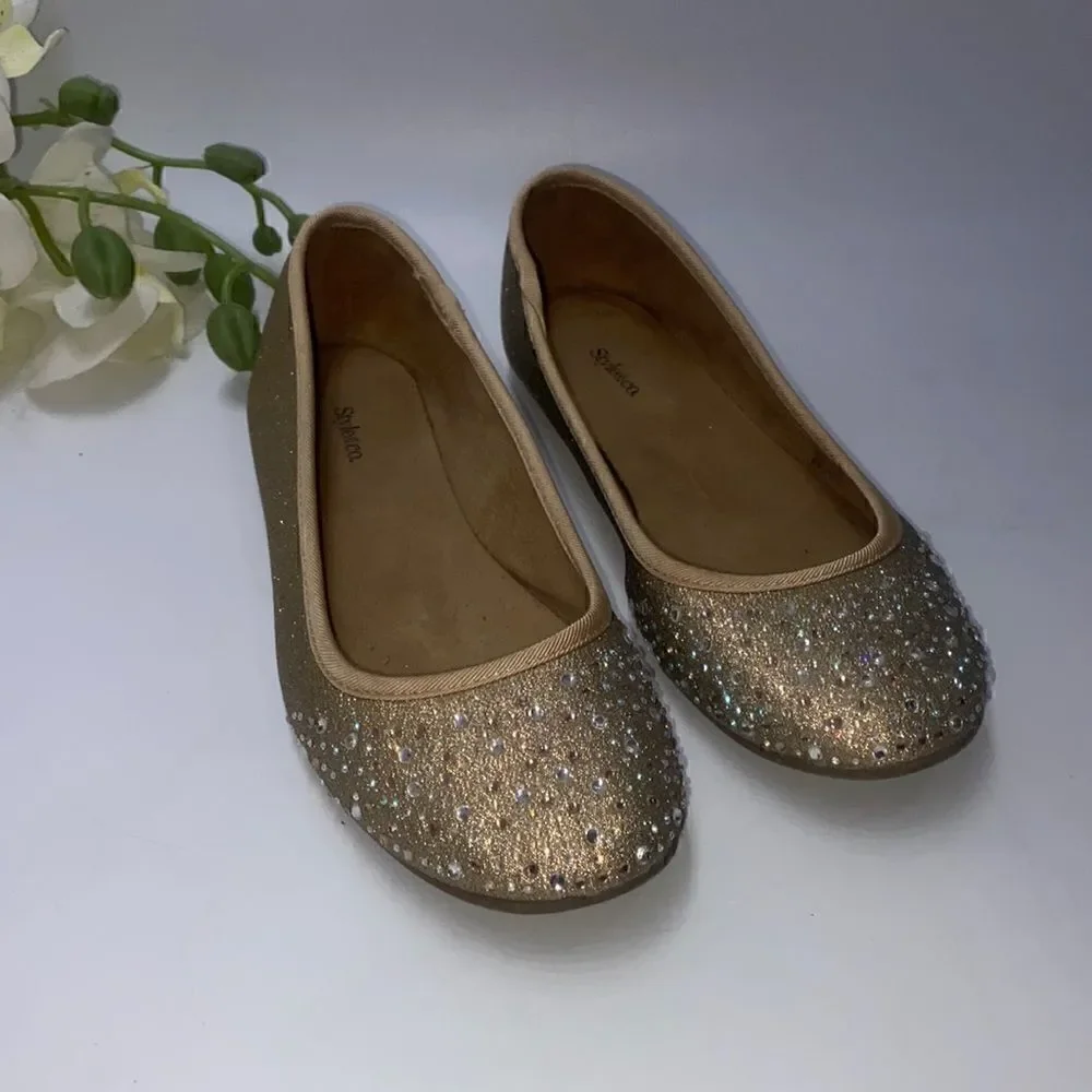 Style & Co Rhinestone Flats 6